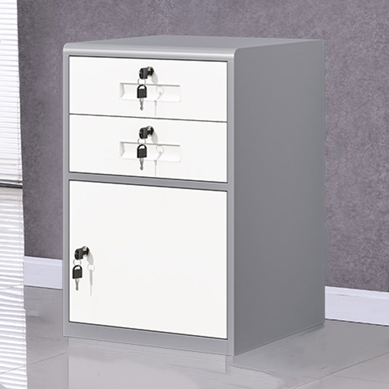 Classical File Cabinet Metal Vertical File Cabinet with Locking Drawers