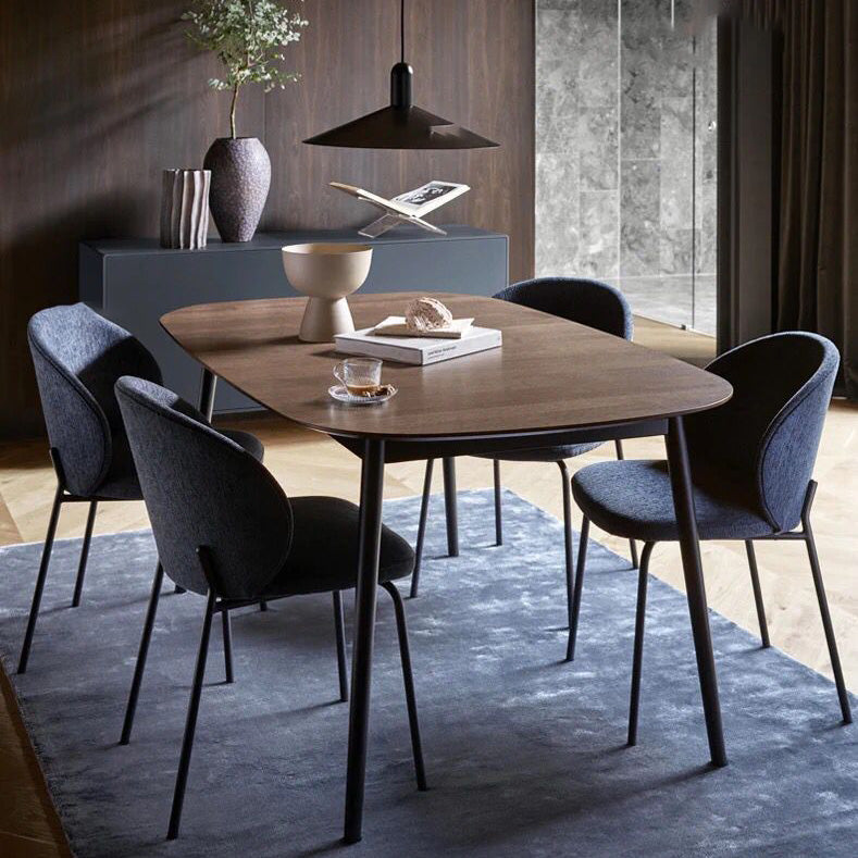 Industrial Style Indoor-Outdoor Chair Wingback Armless Chair Set