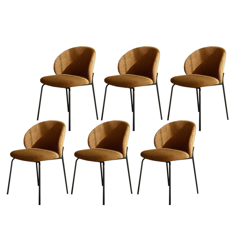 Industrial Style Indoor-Outdoor Chair Wingback Armless Chair Set