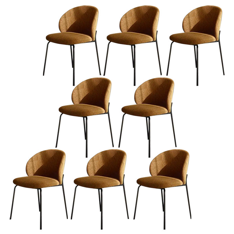 Industrial Style Indoor-Outdoor Chair Wingback Armless Chair Set