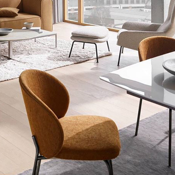 Industrial Style Indoor-Outdoor Chair Wingback Armless Chair Set