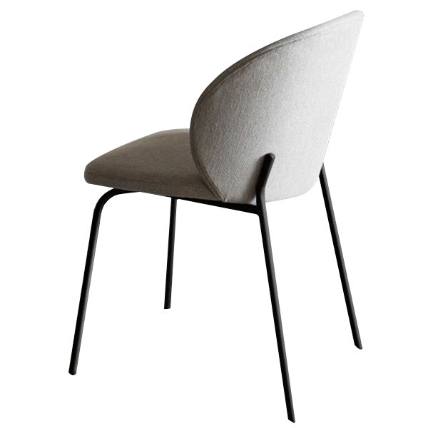 Industrial Style Indoor-Outdoor Chair Wingback Armless Chair Set