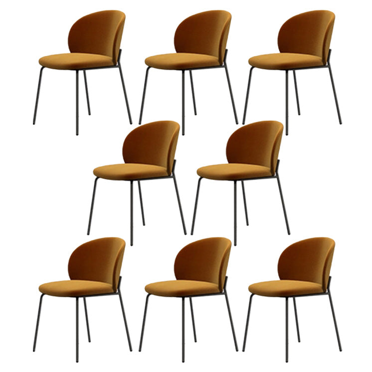 Industrial Style Indoor-Outdoor Chair Wingback Armless Chair Set