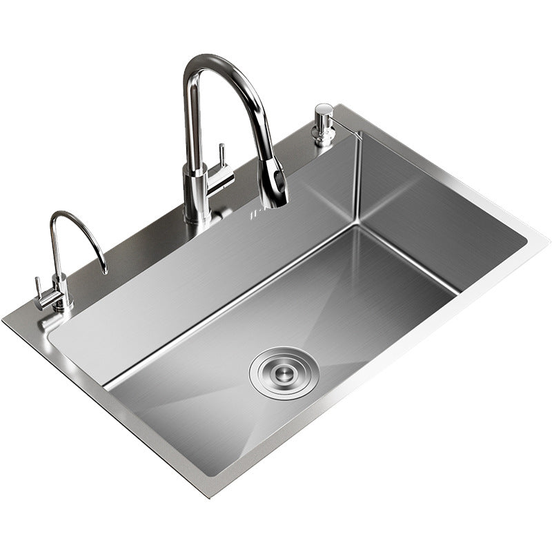 Contemporary Style Kitchen Sink Stainless Steel Non-slip Kitchen Sink
