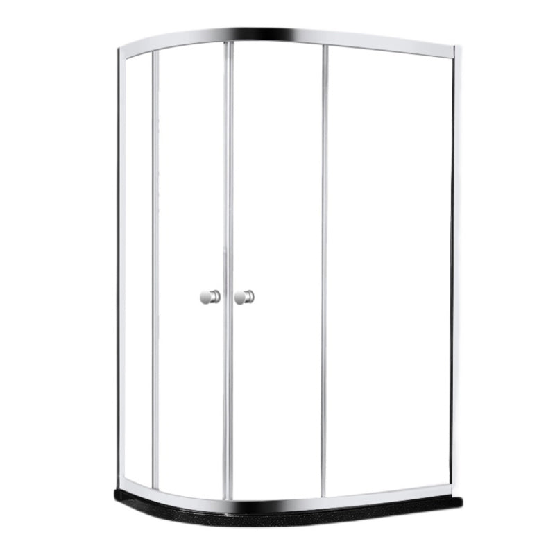 Modern Style Stainless Steel Frame Folding Tempered Glass Shower Screen
