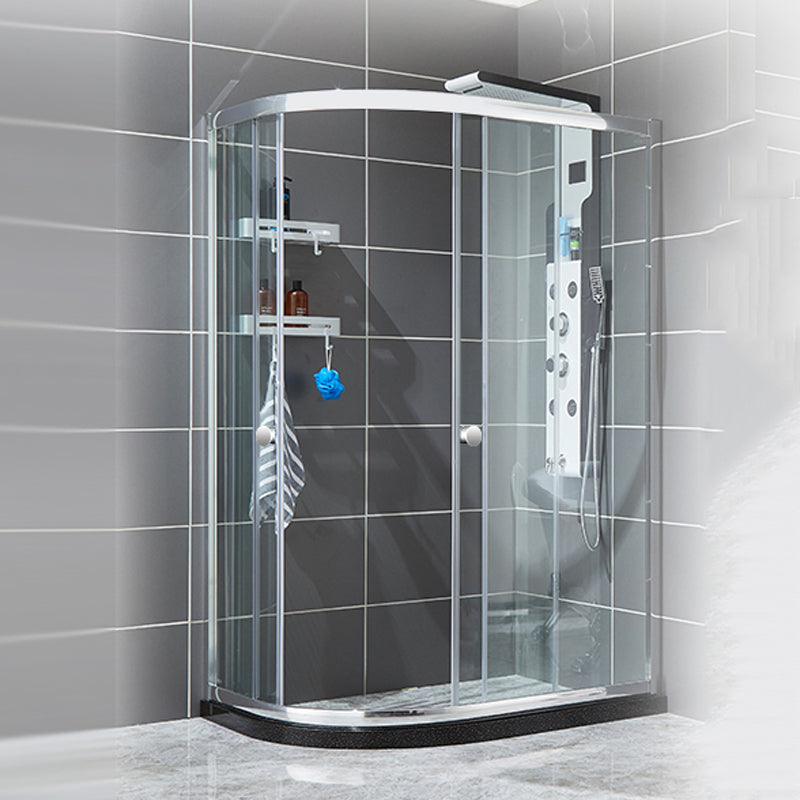 Modern Style Stainless Steel Frame Folding Tempered Glass Shower Screen