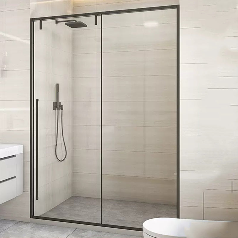Semi Frameless Single Move Thickened Tempered Glass Shower Door