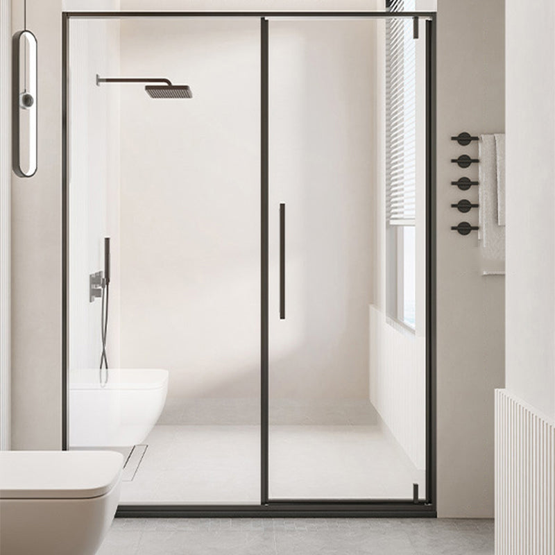 Single Sliding Semi Frameless Shower Door, Tempered Glass Shower Screen