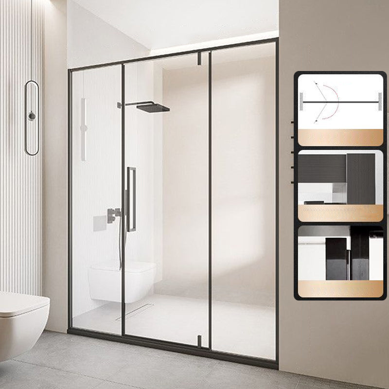 Single Sliding Semi Frameless Shower Door, Tempered Glass Shower Screen