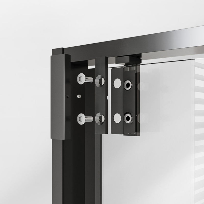 Single Sliding Semi Frameless Shower Door, Tempered Glass Shower Screen