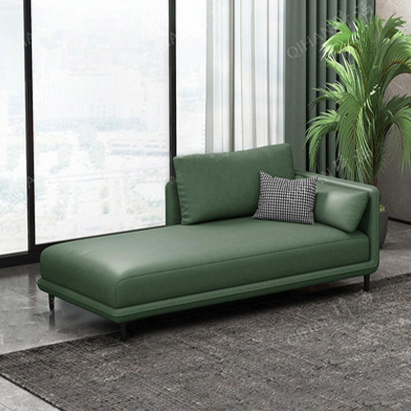 Nordic Chaise Lounge Cushioned Chaise Lounge Chair with Pillow Top Arms