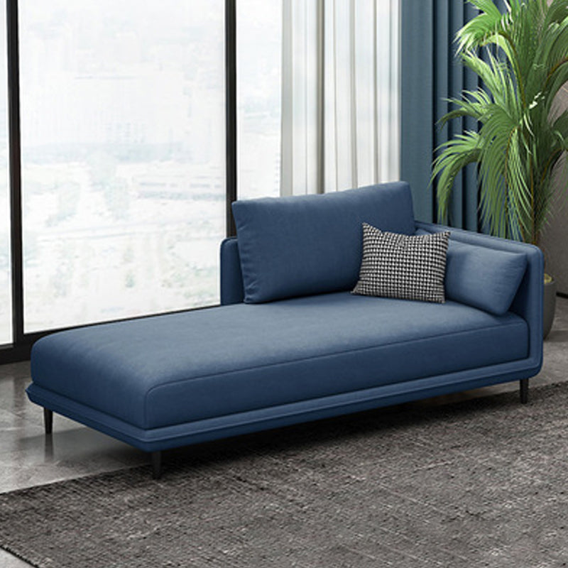 Nordic Chaise Lounge Cushioned Chaise Lounge Chair with Pillow Top Arms
