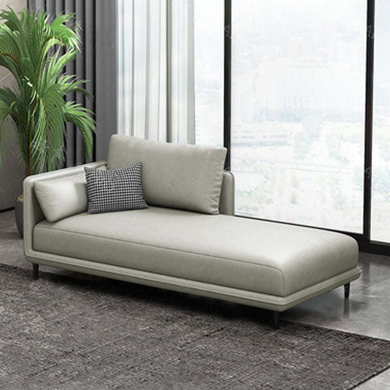 Nordic Chaise Lounge Cushioned Chaise Lounge Chair with Pillow Top Arms