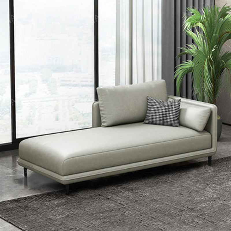 Nordic Chaise Lounge Cushioned Chaise Lounge Chair with Pillow Top Arms