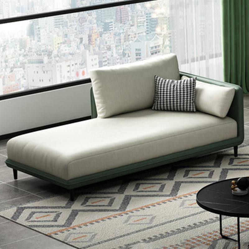 Nordic Chaise Lounge Cushioned Chaise Lounge Chair with Pillow Top Arms