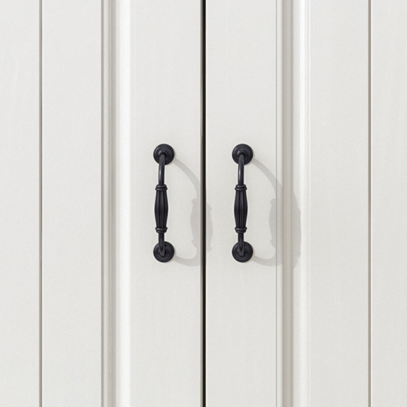 White Standard Cabinet Solid Wood Storage Cabinet with Drawer