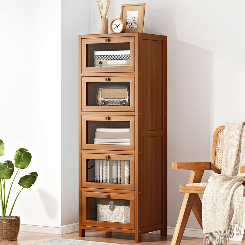 Modern Rectangle Accent Cabinet Glass Scratch Resistant Storage Cabinet