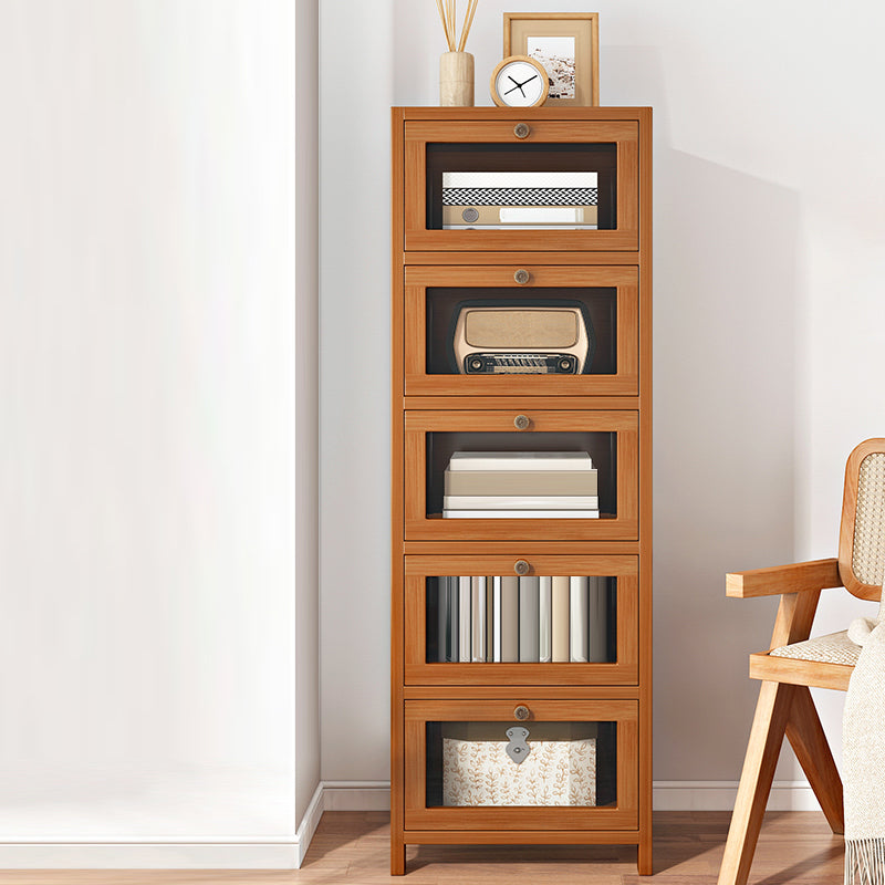 Modern Rectangle Accent Cabinet Glass Scratch Resistant Storage Cabinet