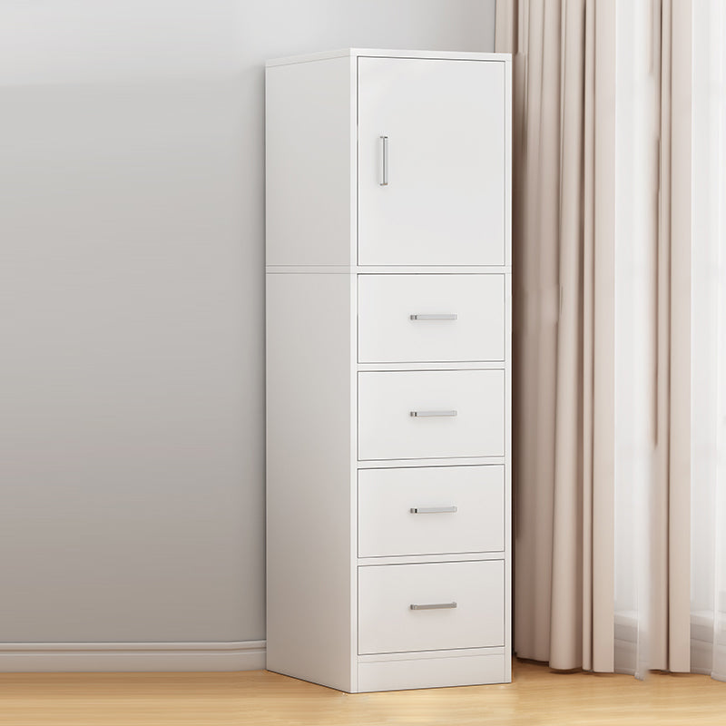 Contemporary Rectangle Storage Cabinet with Wooden Knobs Doors