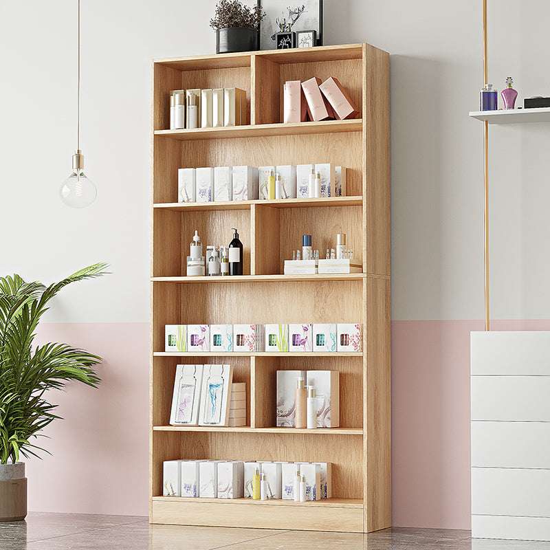 Contemporary Rectangle Wooden Cabinet with Shelves Storage Cabinet