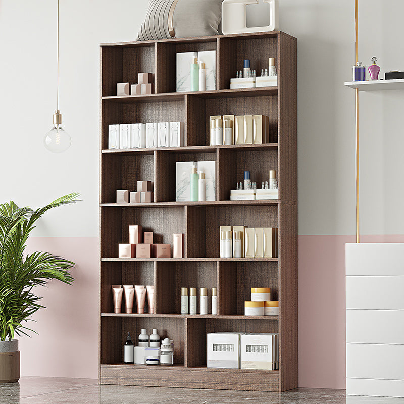 Contemporary Rectangle Wooden Cabinet with Shelves Storage Cabinet