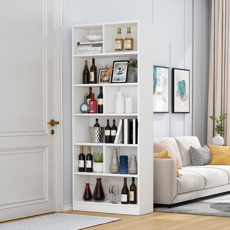 Contemporary Wooden Cabinet with Shelves Rectangle Storage Cabinet