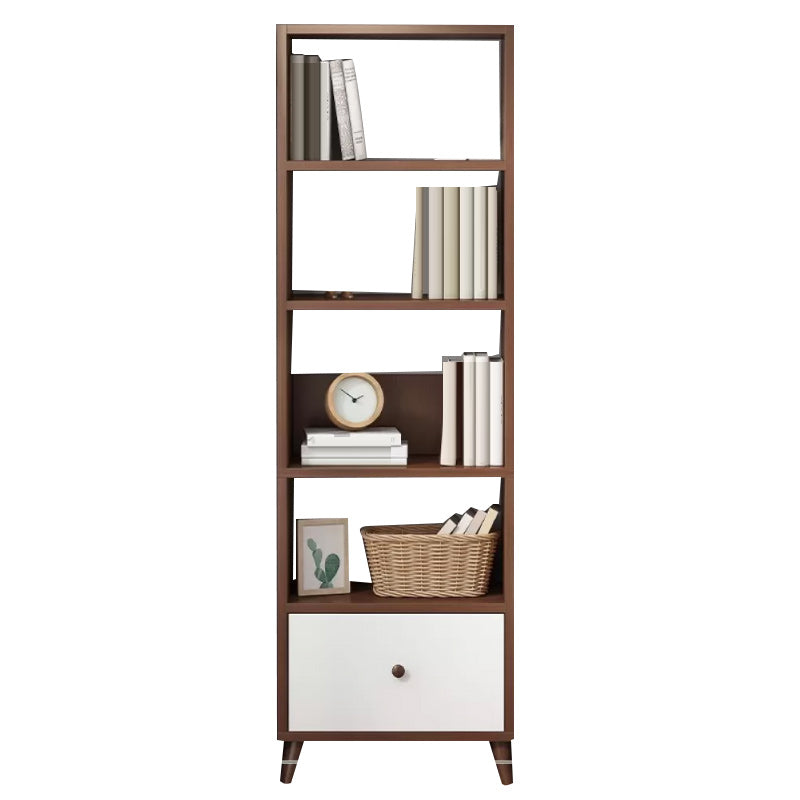 Contemporary Style Simple Wood Chest with Shelves for Living Room