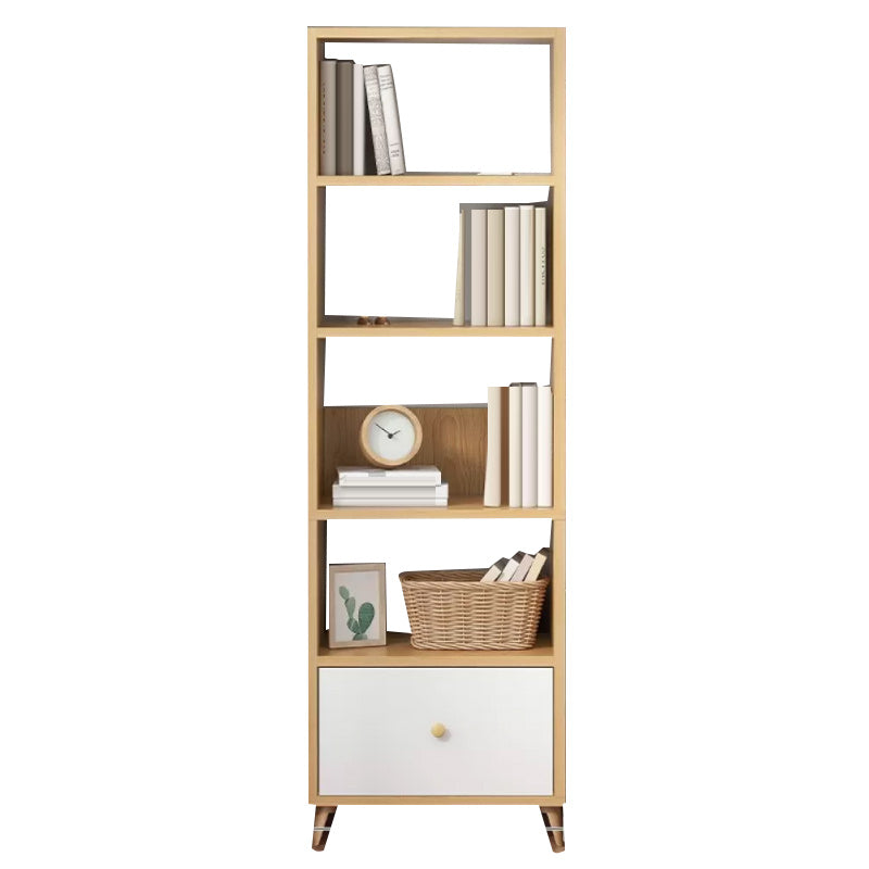 Contemporary Style Simple Wood Chest with Shelves for Living Room