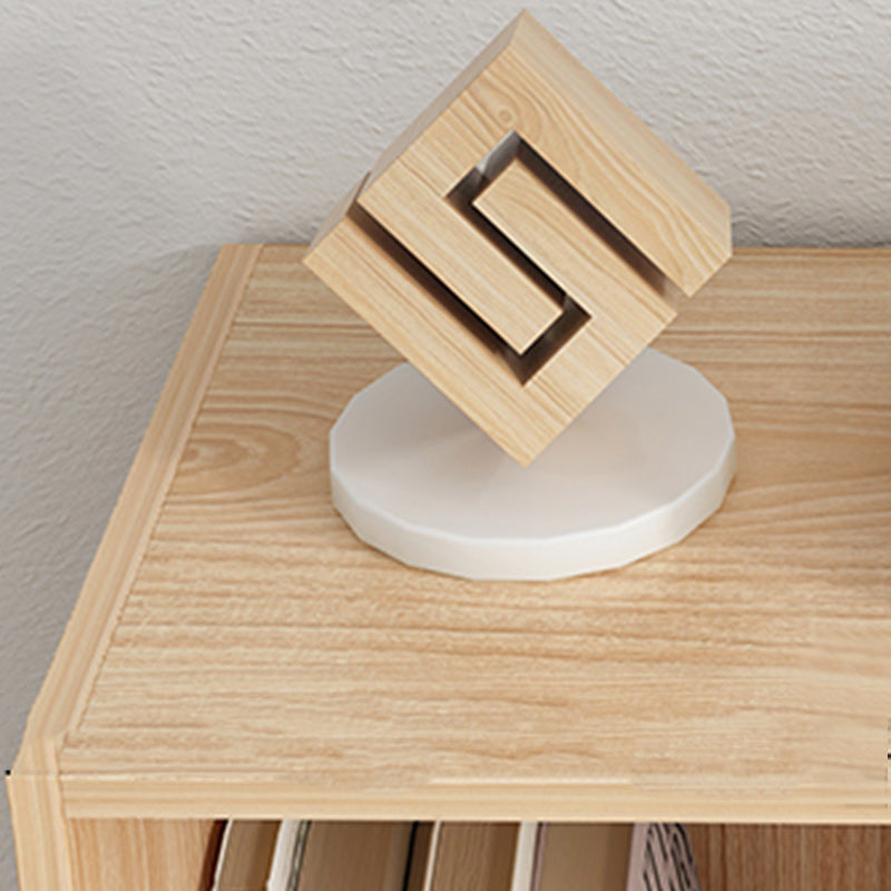 Contemporary Style Simple Wood Chest with Shelves for Living Room