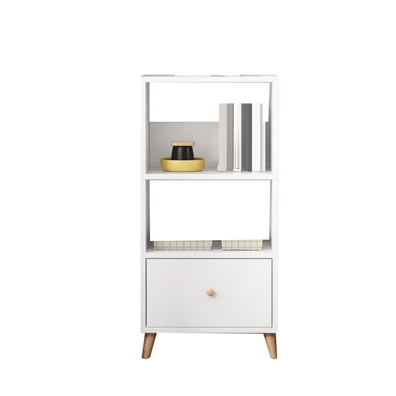 Contemporary Style Simple Wood Chest with Shelves for Living Room
