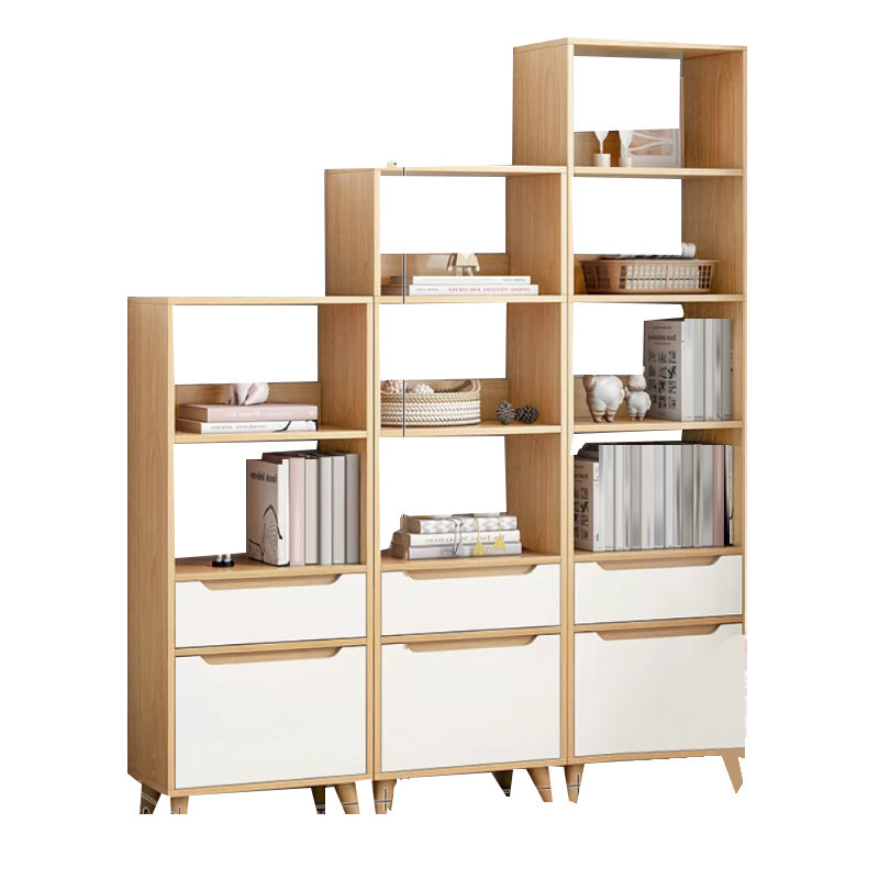 Contemporary Style Simple Wood Chest with Shelves for Living Room