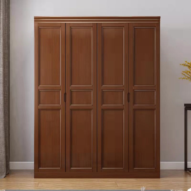 Matte Finish Cabinet for Bedroom Traditional Rubberwood Storage Cabinet