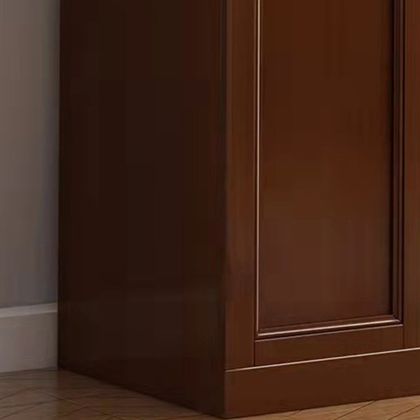 Matte Finish Cabinet for Bedroom Traditional Rubberwood Storage Cabinet