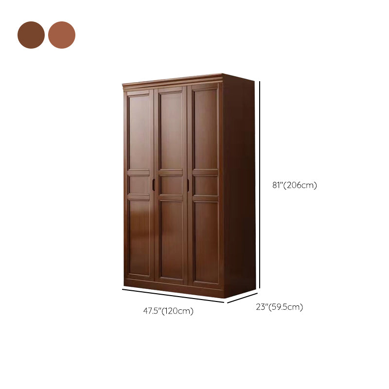 Matte Finish Cabinet for Bedroom Traditional Rubberwood Storage Cabinet