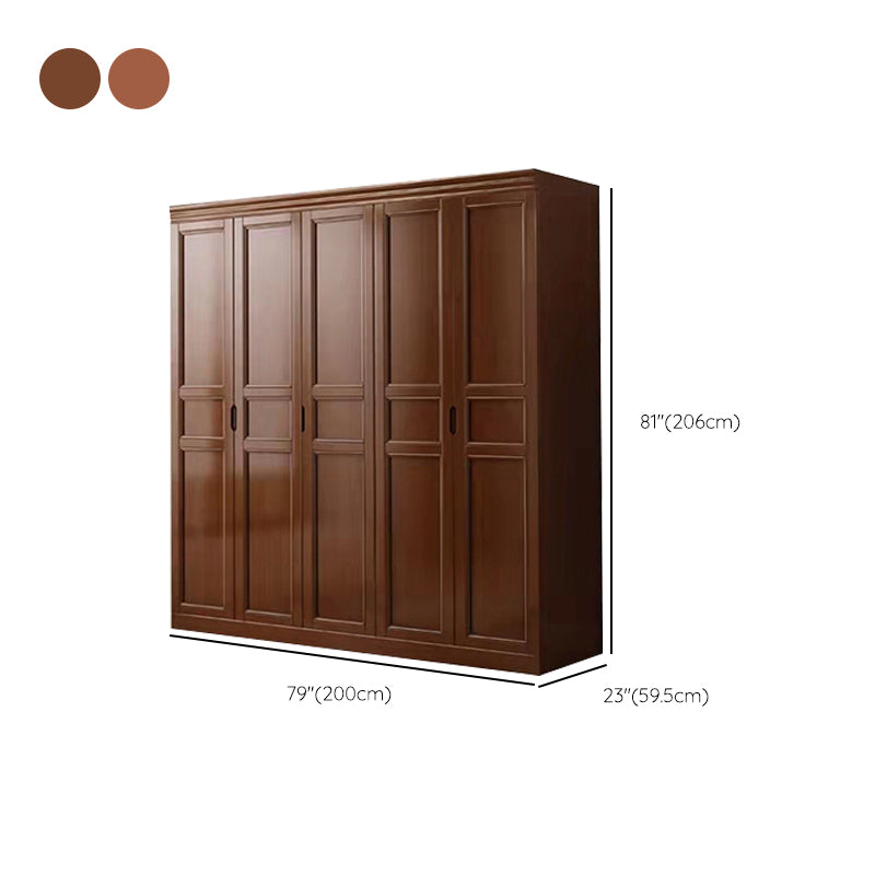 Matte Finish Cabinet for Bedroom Traditional Rubberwood Storage Cabinet