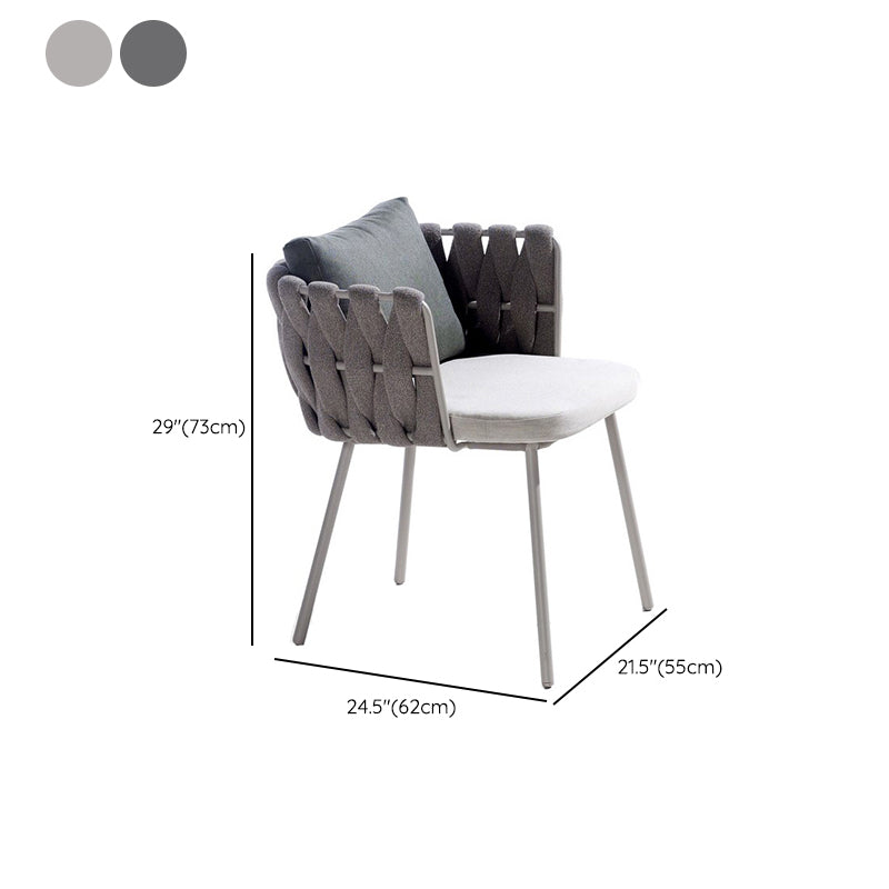 Boho 1/5/7 Pcs Dining Table Set Stone Table with Chairs for Patio