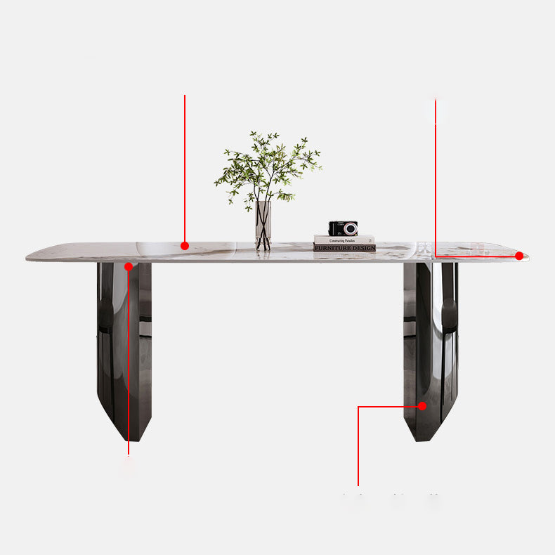 Rectangle Dining Table Sintered Stone Dining Table for Kitchen