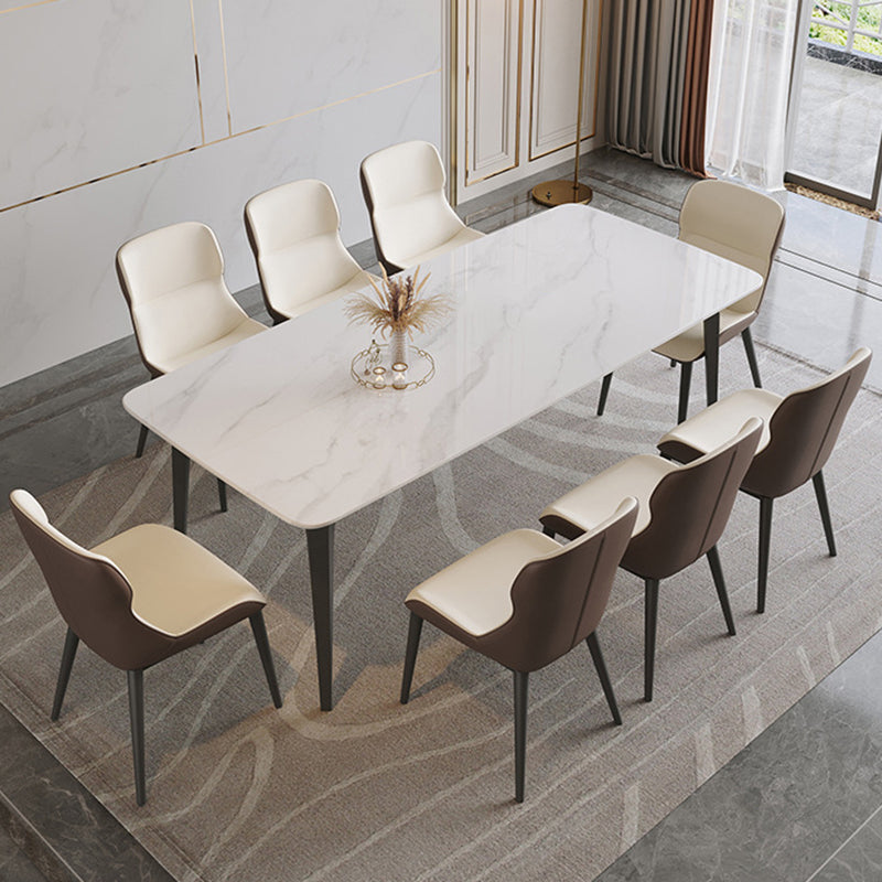 Rectangle Sintered Stone Dining Table Modern Dining Table for Kitchen
