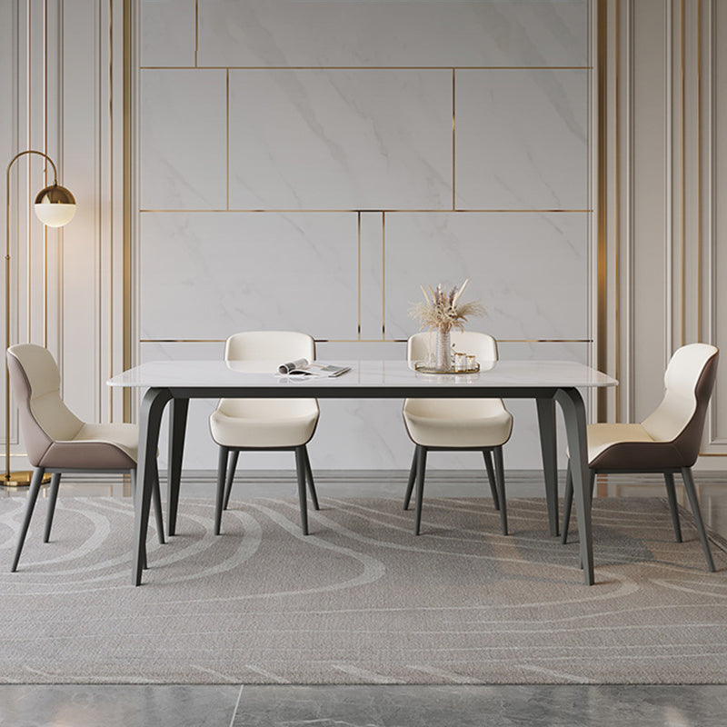 Rectangle Sintered Stone Dining Table Modern Dining Table for Kitchen