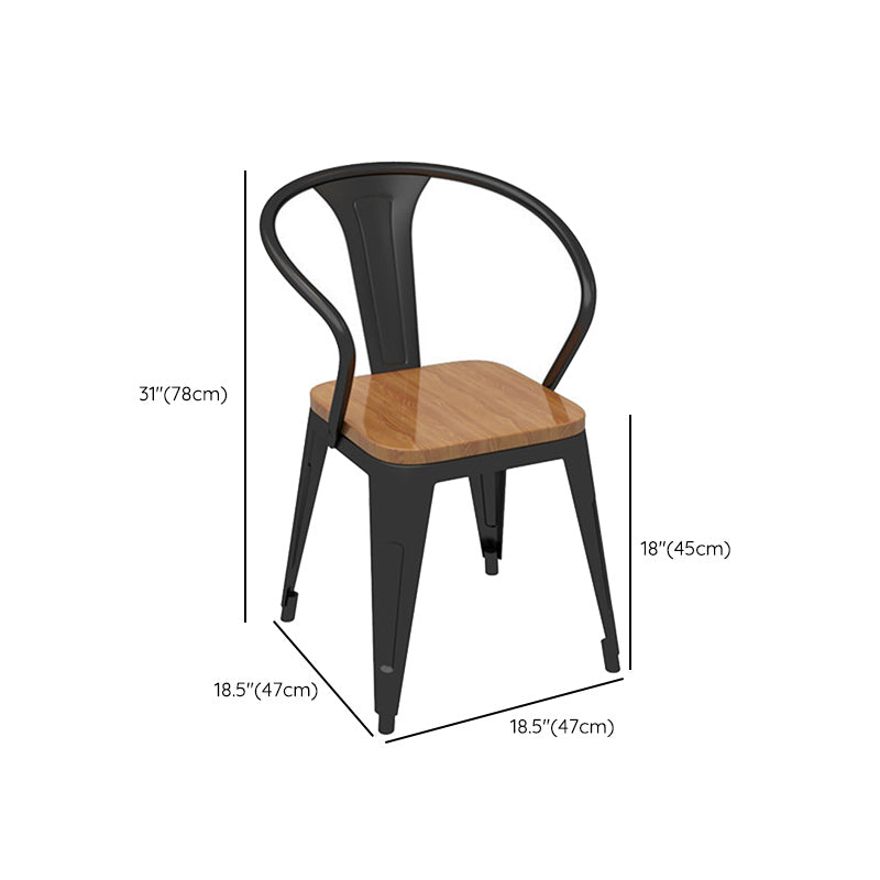 Industrial 1/5 Pieces Dining Set Rectangle Wood Dining Table for Milk Tea Shop