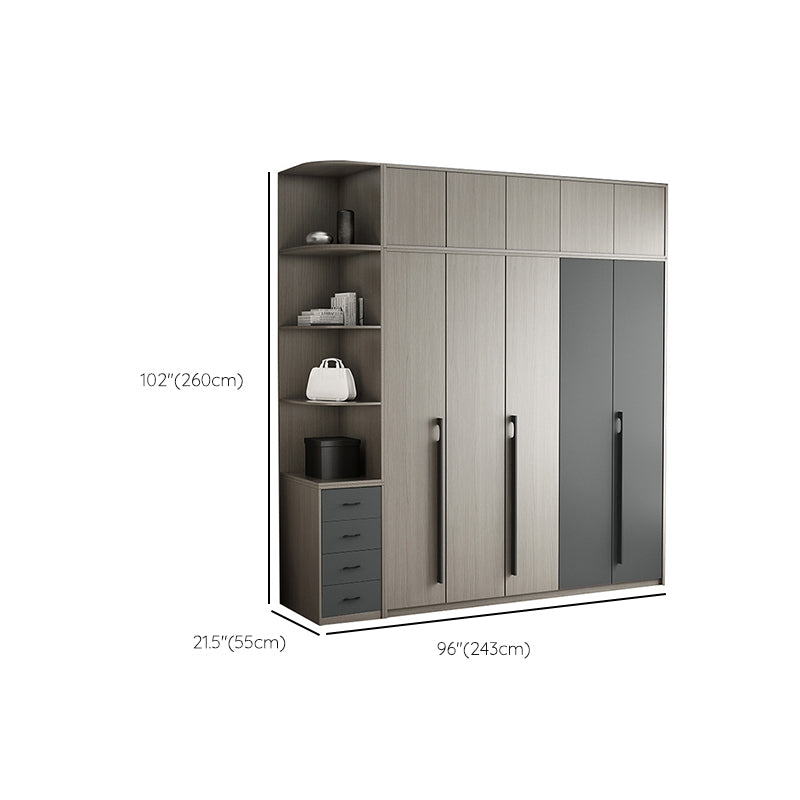 Manufactured Wood Storage Cabinet Modern Cabinet with Hinged Doors