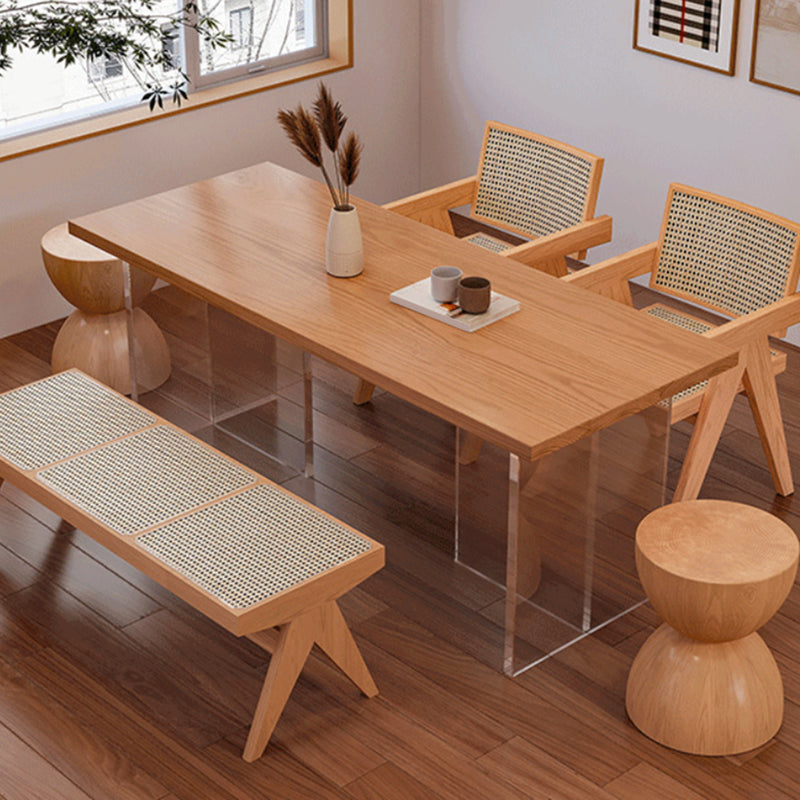 Modern 1/4/6 Pieces Dining Set Rectangle Wood Dining Table for Dining Room