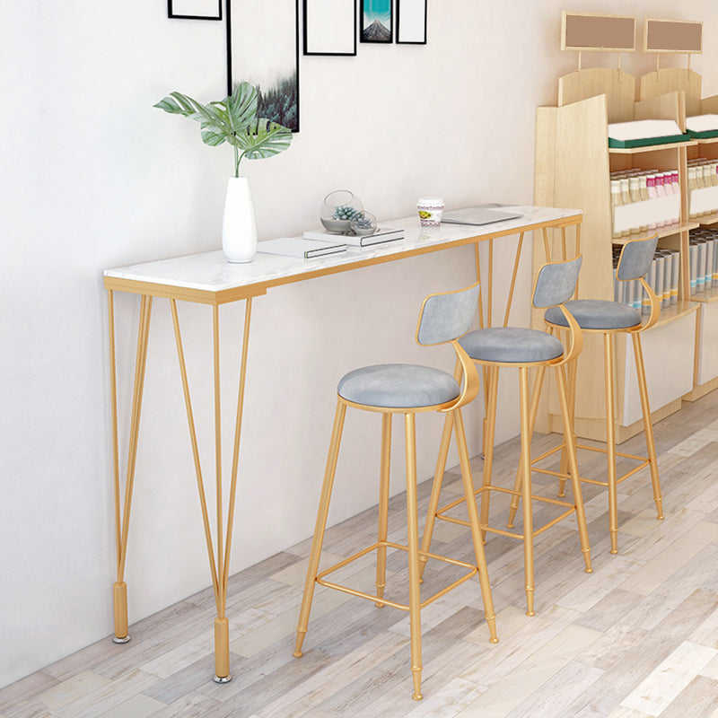 1/4/7 Pieces Pub Dining Set Modern Faux Marble Bar Stool and Table Set