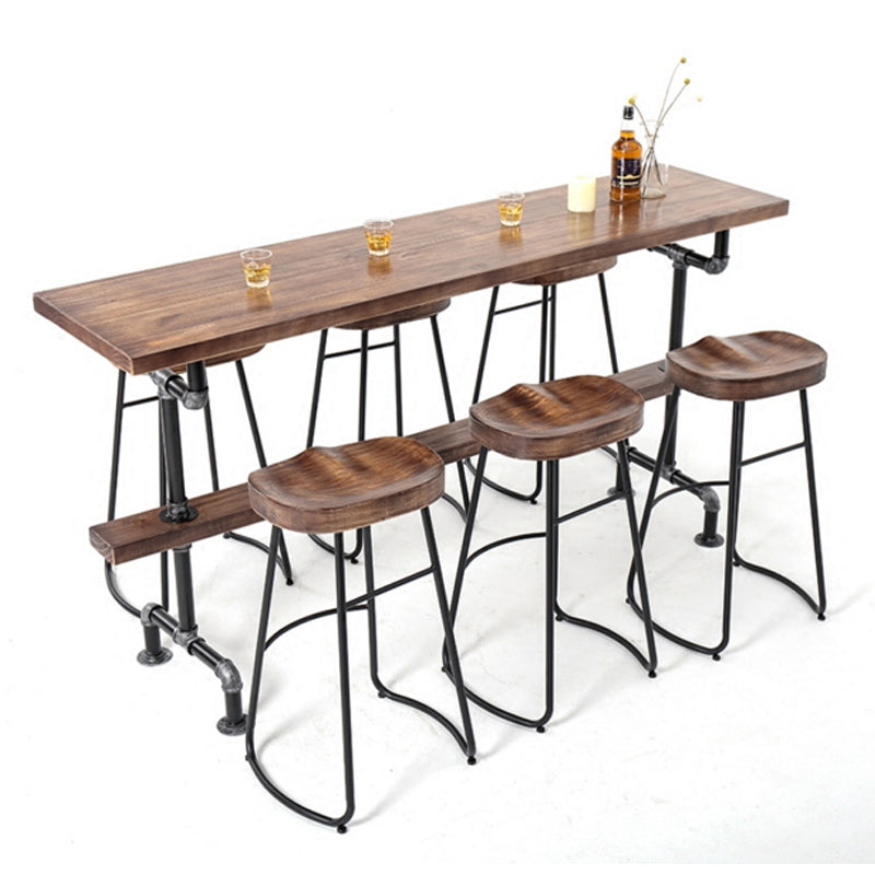 1/4/7 Pieces Pub Dining Set Rectangular Counter Height Pub Set