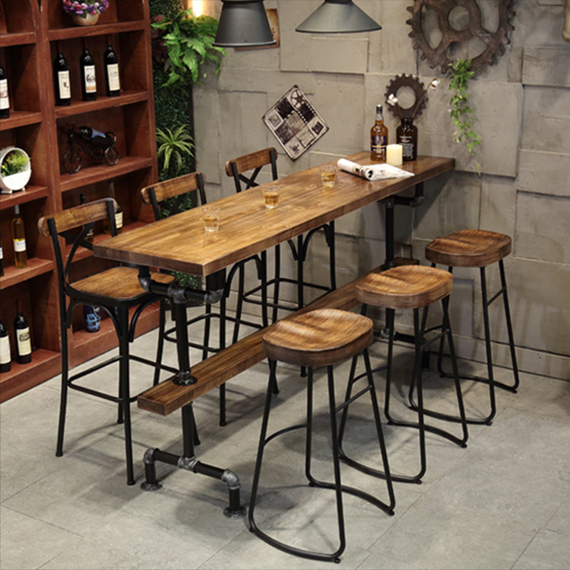 1/4/7 Pieces Pub Dining Set Rectangular Counter Height Pub Set