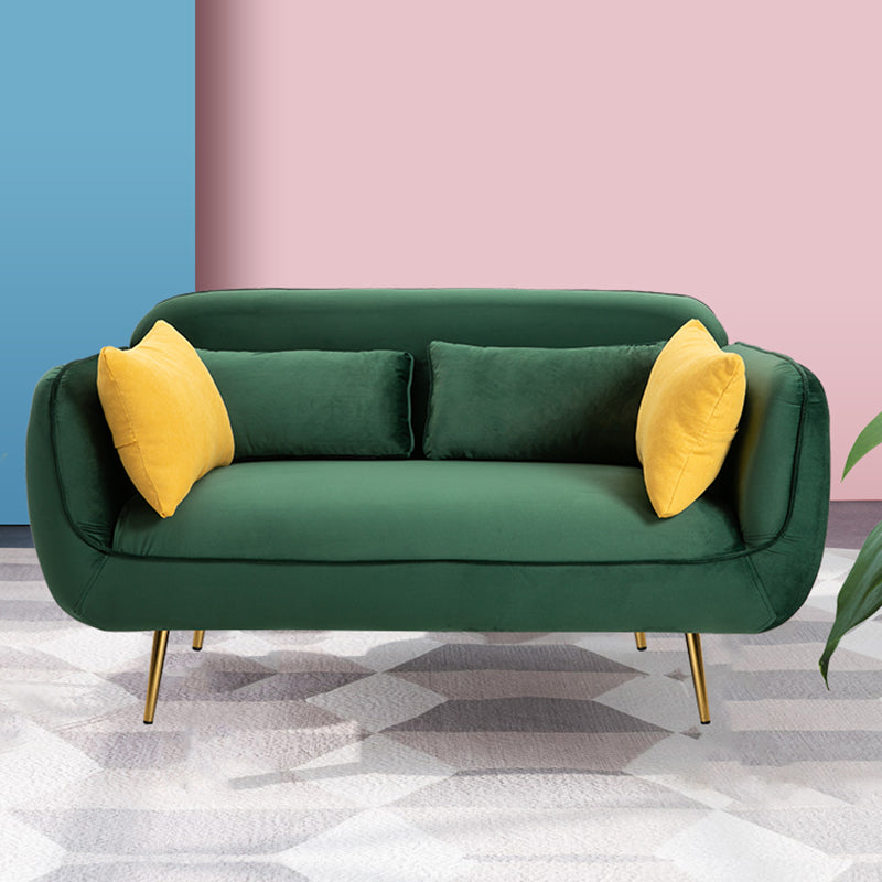 30" Wide Scandinavian Sofa Bed Fabric Cushions Seating with Pillows