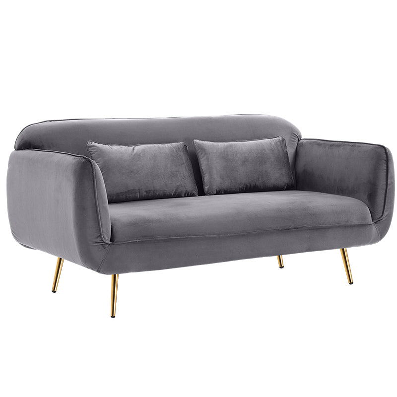 30" Wide Scandinavian Sofa Bed Fabric Cushions Seating with Pillows