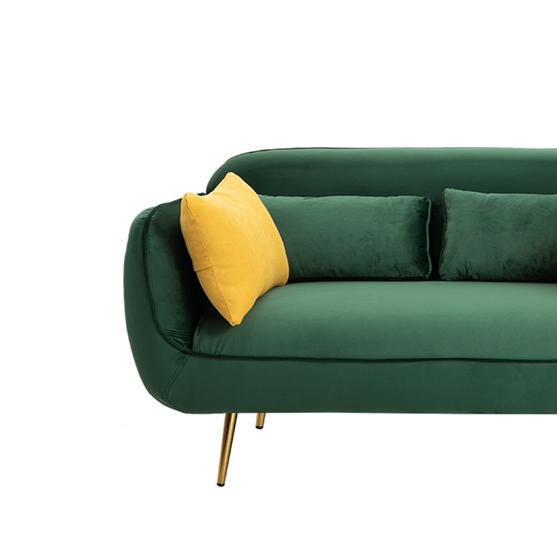 30" Wide Scandinavian Sofa Bed Fabric Cushions Seating with Pillows