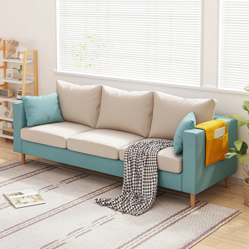 25" Wide Contemporary Sofa Bed Cushions Seating with Pillows