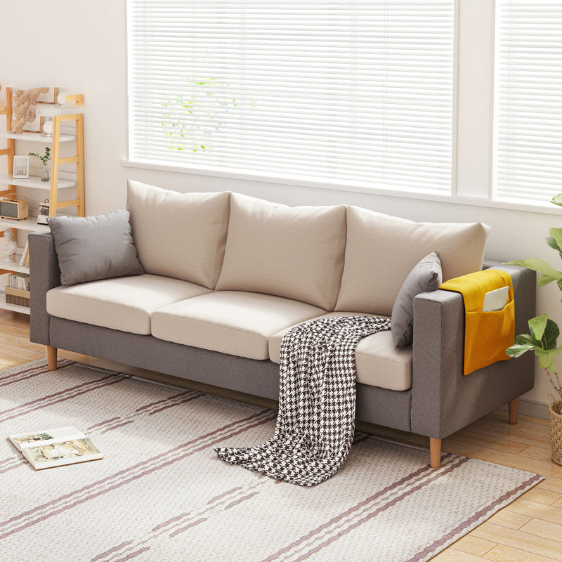 25" Wide Contemporary Sofa Bed Cushions Seating with Pillows